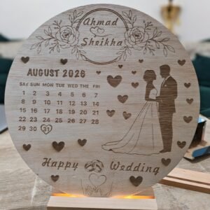 ستاند زفاف مخصص بأسماء العروسين